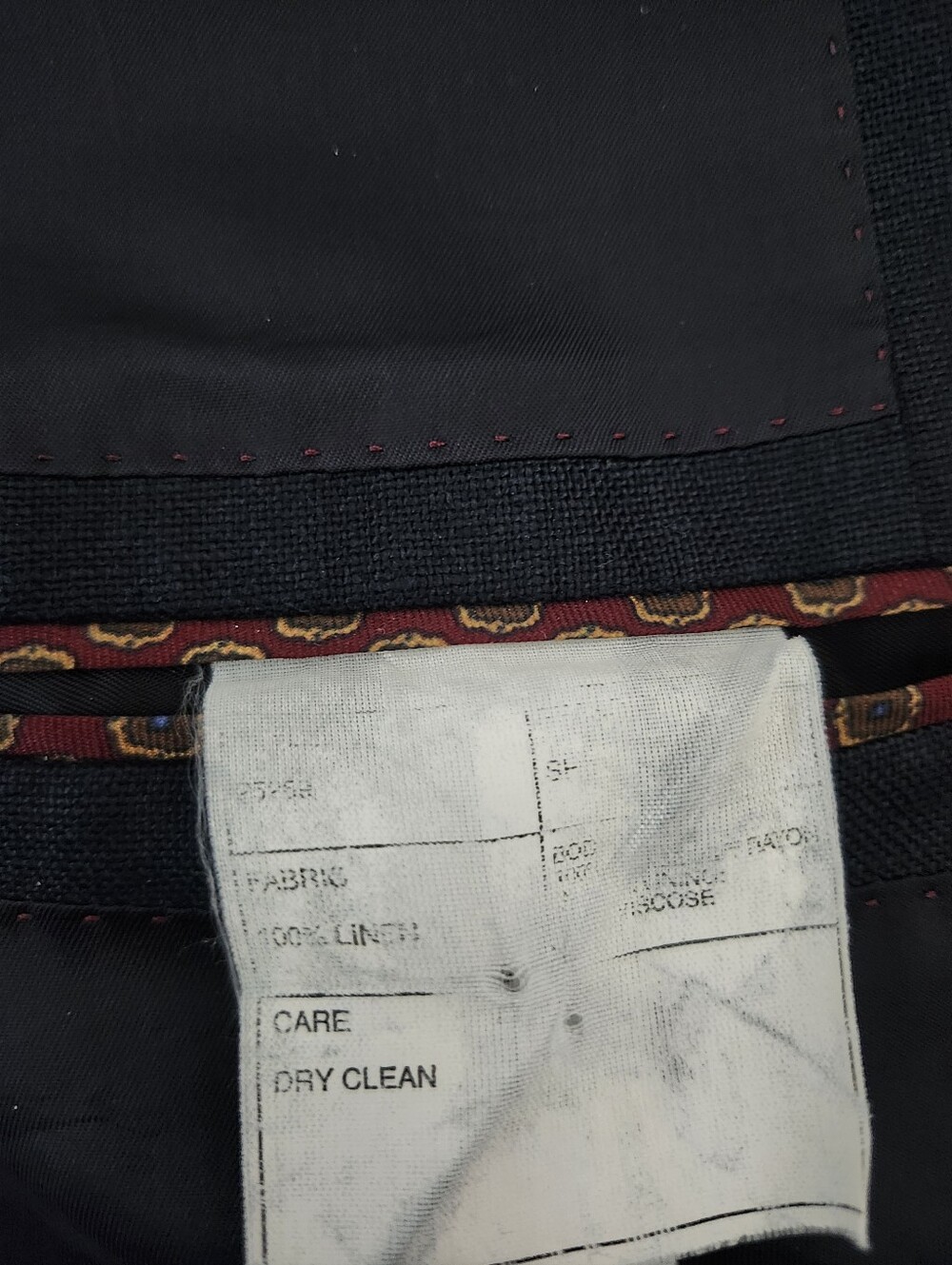 J.  CREW Ludlow Men's 40L Navy Blue Linen Suit Jacket Slim Fit | Smart‎ Casual - Picture 3 of 9